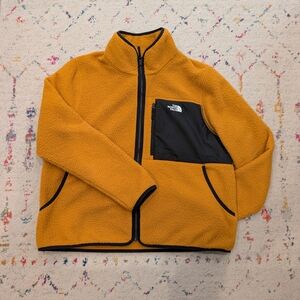 The North Face Yellow Fleece Jacket XL